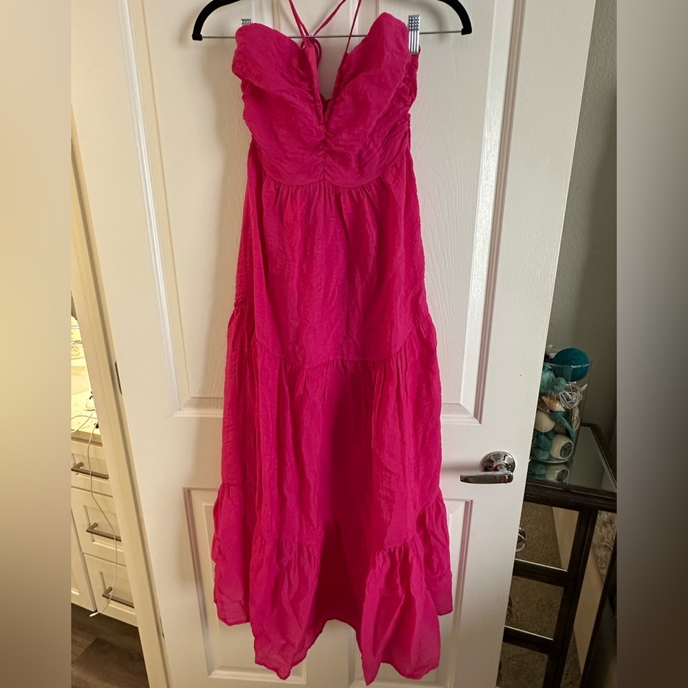 Never worn sun dress. Fuchsia.